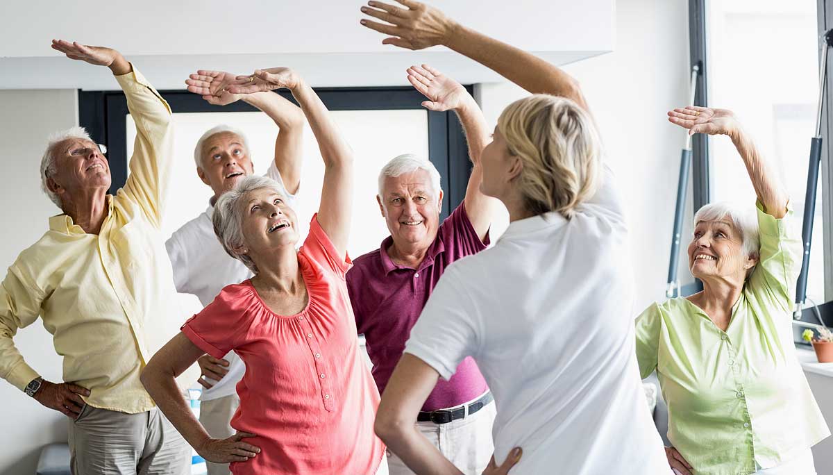 Pictures of Senior Citizens Exercising